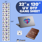 3D UV DTF Transfers Gang Sheet Builder