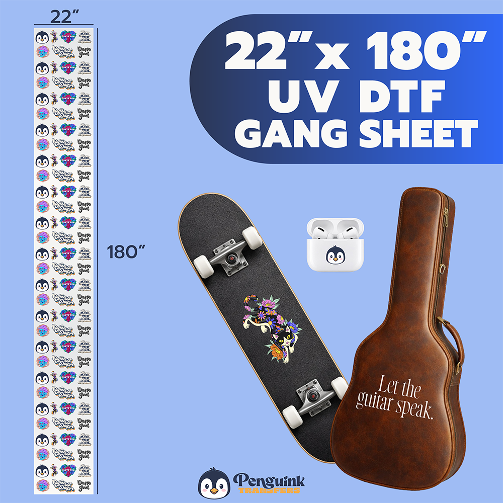 3D UV DTF Transfers Upload Gang Sheets