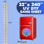 3D UV DTF Transfers Gang Sheet Builder
